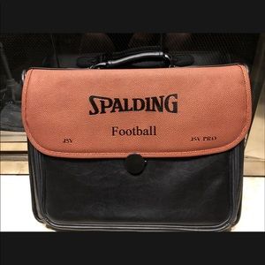 Spalding (Football Leather) NFL - Briefcase/Laptop Bag - J5V - Great Condition.